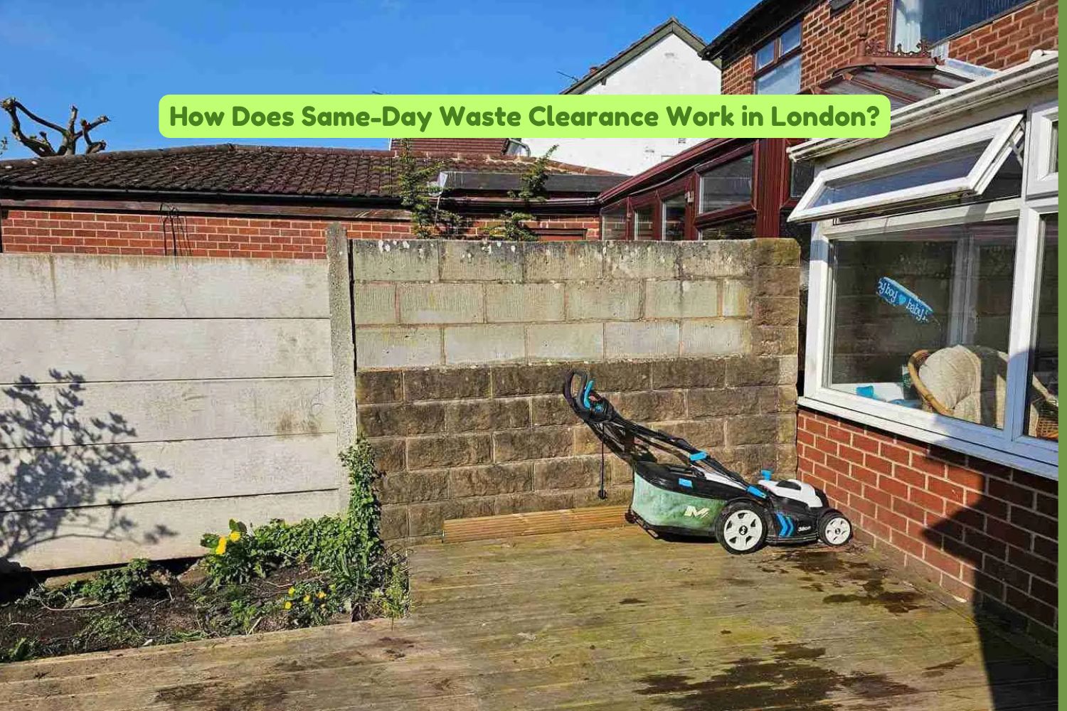 How Does Same-Day Waste Clearance Work in London?